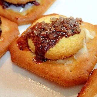 クリチとバタークッキーのチョコザラメ焼きクラッカー